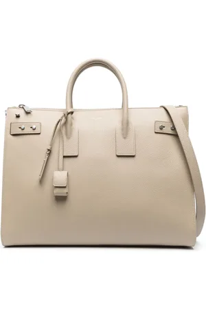 Saint Laurent Sac Du Jour grained-leather tote bag