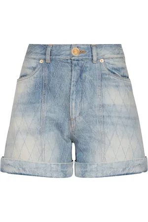 Balmain Diamond denim shorts