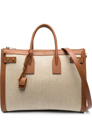 Saint Laurent Large Sac De Jour linen tote bag