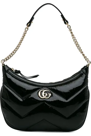 Gucci 2016-2024 GG Marmont Matelasse Patent shoulder bag