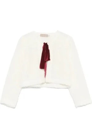 LA STUPENDERIA Bow-detailed cardigan