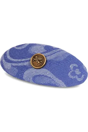 Etro Jacquard denim hair clip
