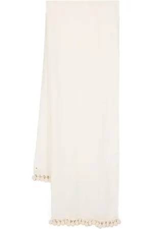 Max Mara Pompom-detail scarf