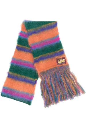 Marni Striped knitted scarf