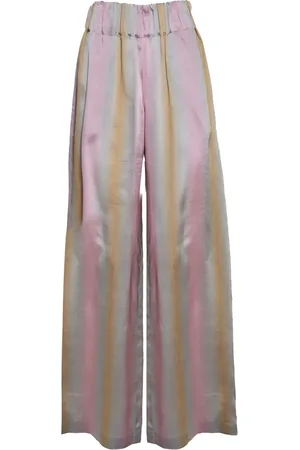 Aspesi Striped wide-leg trousers