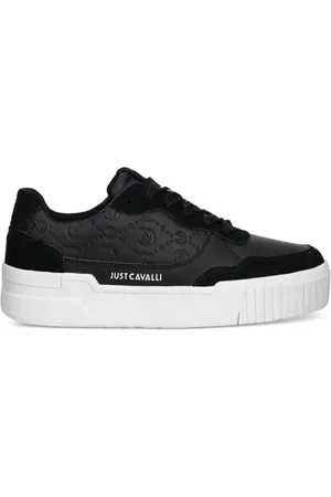Roberto Cavalli Monogram-debossed sneakers