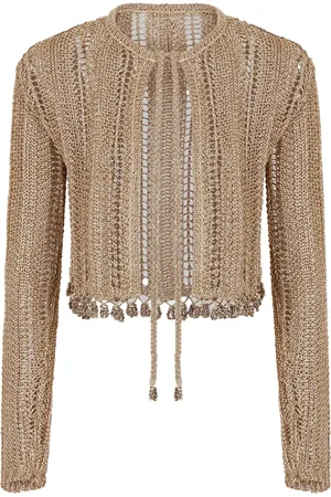 Paco rabanne Crochet-knit cardigan
