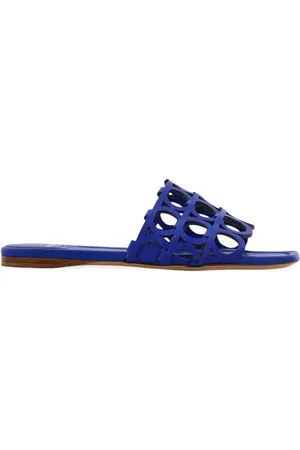 Salvatore Ferragamo Gancini cut-out slide sandals
