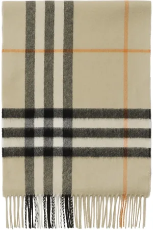 Burberry Check cashmere scarf