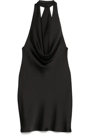 Norma Kamali Halter drape mini dress