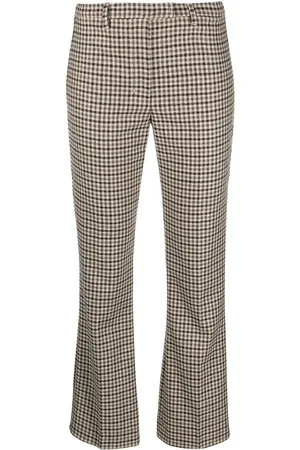 Max Mara Checked flared trousers
