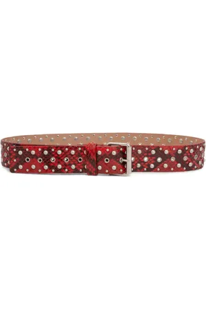 DRIES VAN NOTEN Studded leather belt