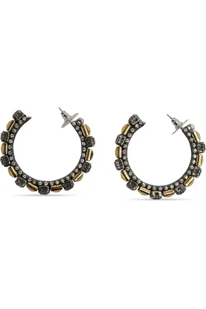RADÀ Crystal-embellished hoop earrings