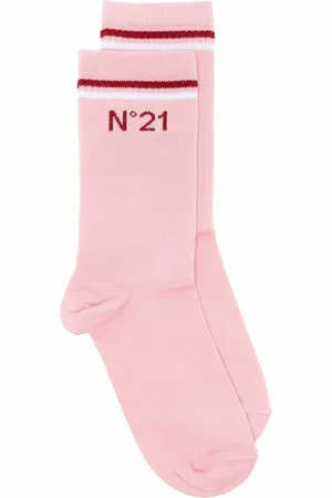 Nº21 Logo-print striped socks