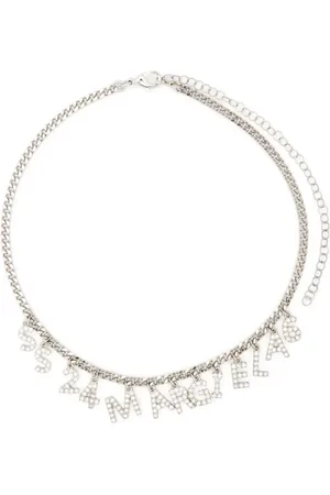 Maison Margiela Logo-charm chain-link necklace