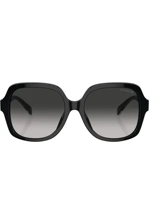 Coach Logo-plaque oversize-frame sunglasses