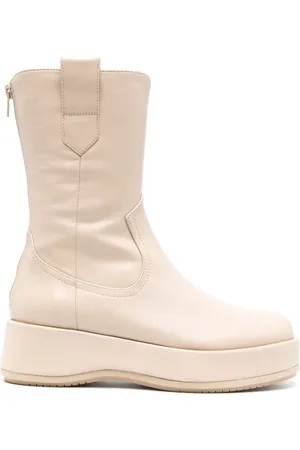 PALOMA Panelled leather mid-calf boots