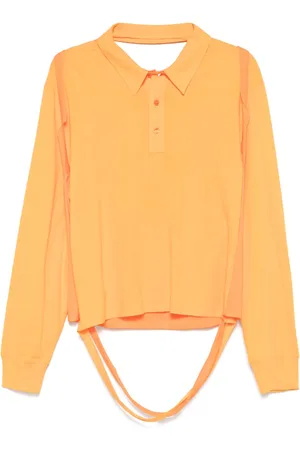 ECKHAUS LATTA Deconstructed polo shirt