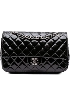 CHANEL 2014-2015 Medium Classic Patent Double Flap shoulder bag
