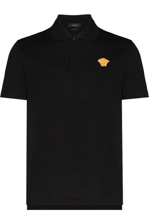 VERSACE Medusa motif short-sleeve polo shirt