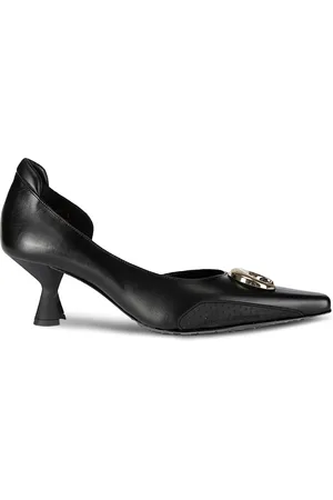 Marine Serre 60mm leather pumps