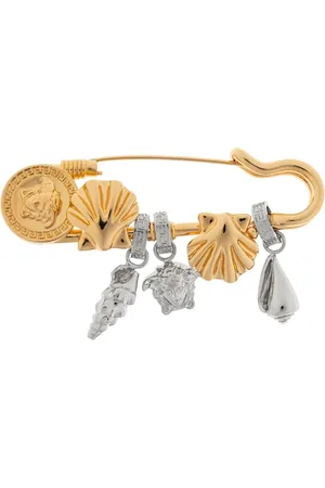 VERSACE Crystal Icons De La Mer brooch
