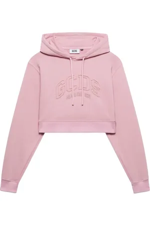 GCDS Logo-embroidered hoodie