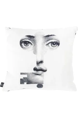 FORNASETTI Chiave e Serratura graphic-print cushion