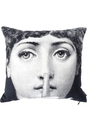FORNASETTI Silenzio photograph-print cushion