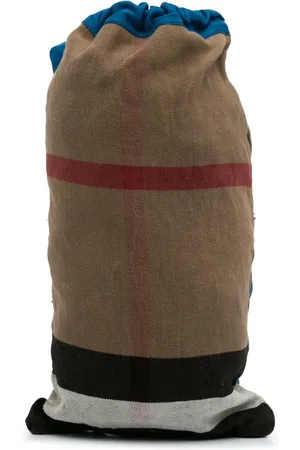 Burberry 2000-2017 Mega Check Canvas Drawstring Sling Bag crossbody bag