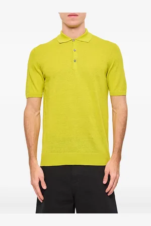 DRUMOHR Linen-cotton polo shirt