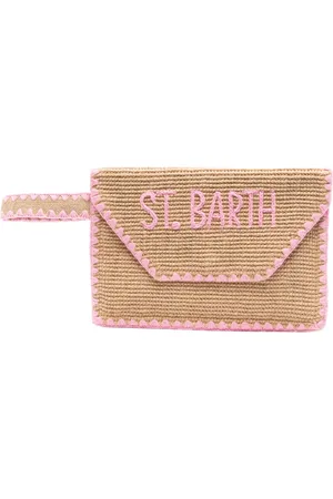 MC2 SAINT BARTH Logo-embroidered clutch bag