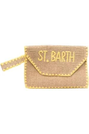 MC2 SAINT BARTH Logo-embroidered clutch bag