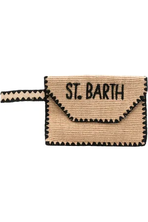 MC2 SAINT BARTH Logo-embroidered clutch bag