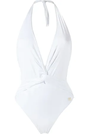 Brigitte Plunge neck Aline swimsuit