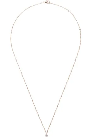 De Beers 18kt rose gold My First De Beers one diamond pendant necklace
