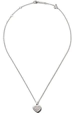 Chopard 18kt white gold Happy Diamonds Icons pendant necklace