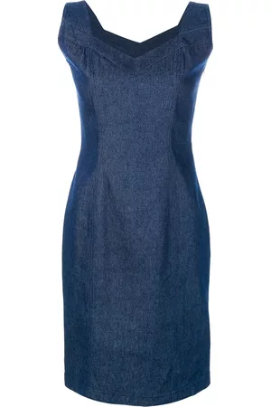 John Galliano Denim sleeveless dress