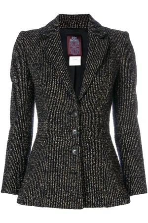 John Galliano Metallic striped blazer