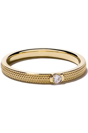 De Beers 18kt yellow Azulea diamond band