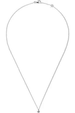 De Beers 18kt white gold My First De Beers one diamond pendant necklace