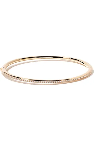 De Beers 18kt yellow Micropavé diamond bangle