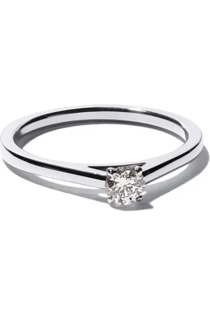 De Beers Platinum My First De Beers DB Classic solitaire diamond ring