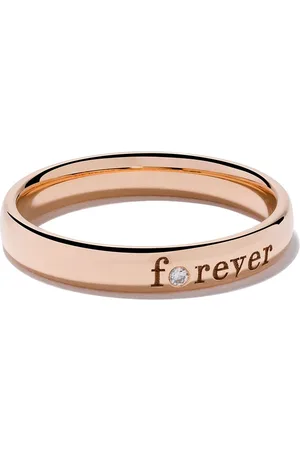 De Beers 18kt rose gold Forever diamond band