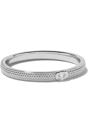 De Beers 18kt white gold Azulea diamond band