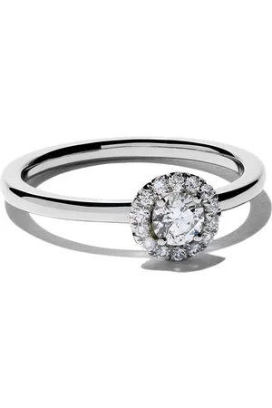 De Beers Platinum My First De Beers Aura solitaire diamond ring