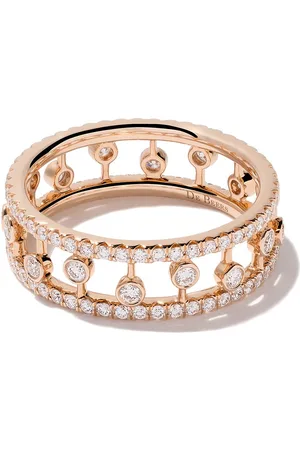 De Beers 18kt rose gold Dewdrop diamond band