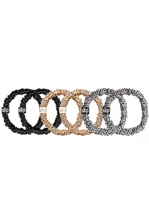 Slip Skinnie Scrunchie 6 Pack in Leopard &