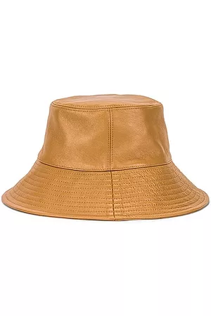 CLYDE Lambskin Ebi Bucket Hat in Honey