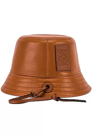 Loewe Women Hats - Strap Bucket Hat in Tan